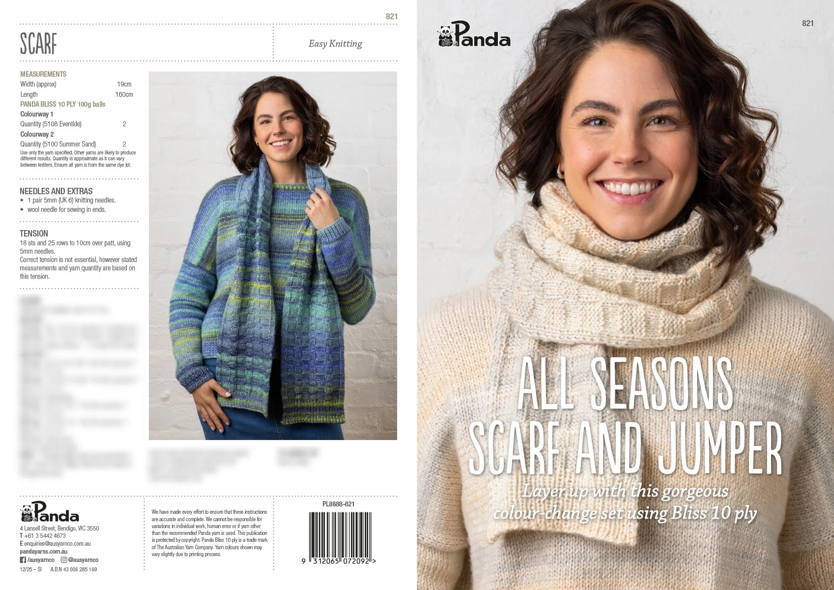 All Seasons Scarf and Jumper - Panda 821 - Image 3