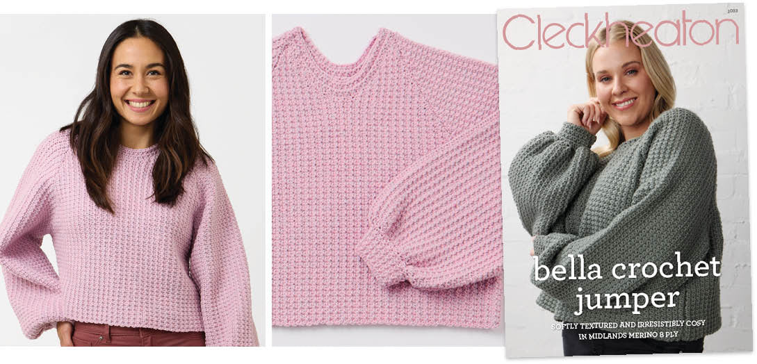 Bella Crochet Jumper - Cleckheaton 1033 - Image 4