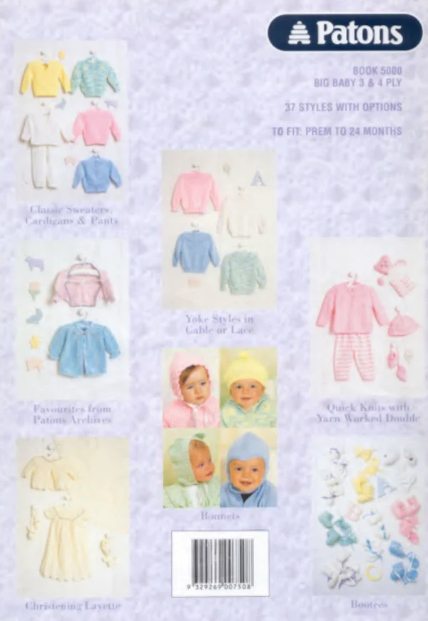 Big Baby 3 & 4 ply - Patons 5000 - Image 16