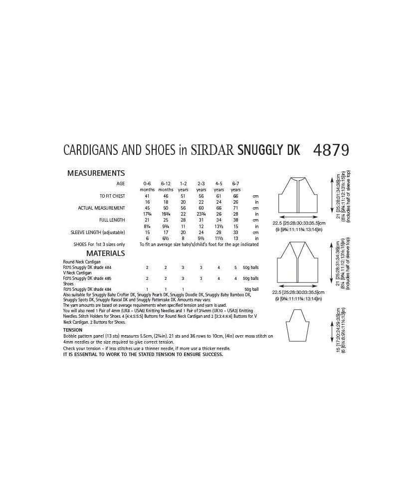 Cardigan and Shoes - Sirdar 4879 - Image 3
