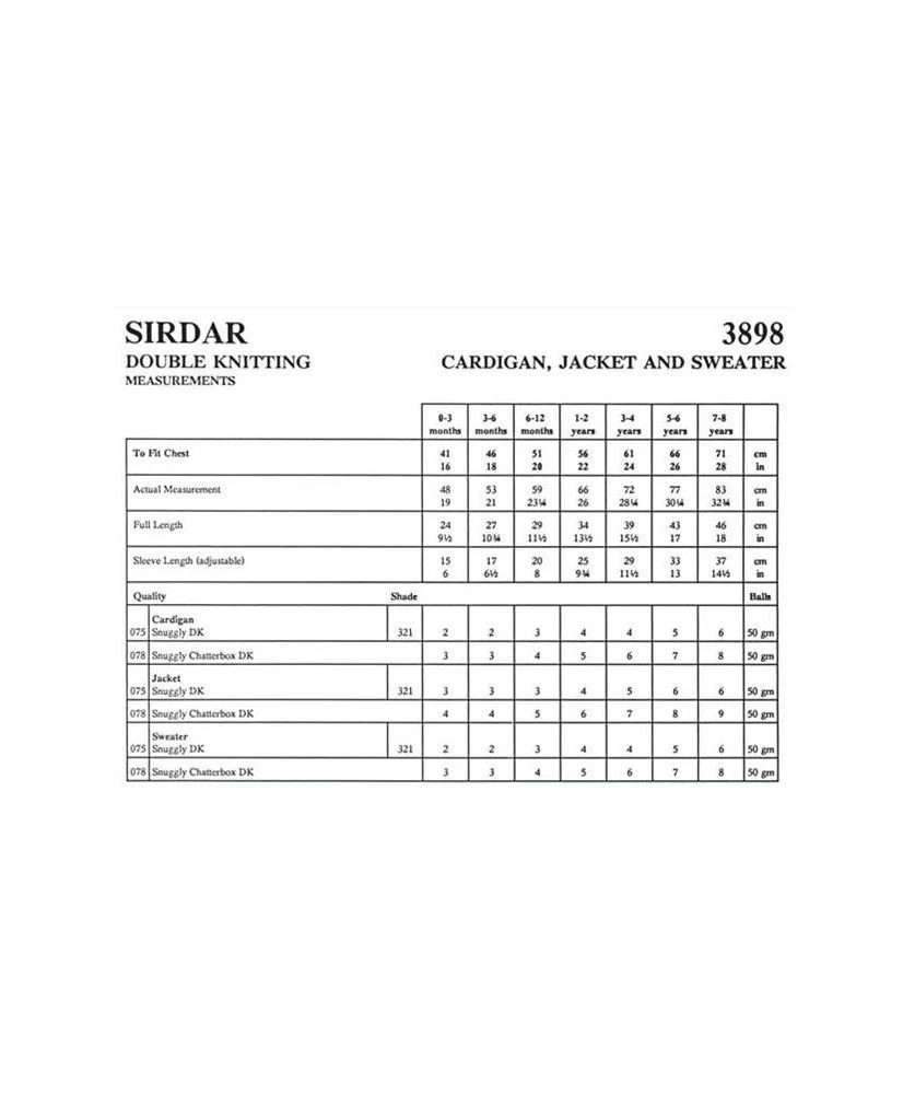 Cardigan, Jacket and Sweater - Sirdar 3898 - Image 2