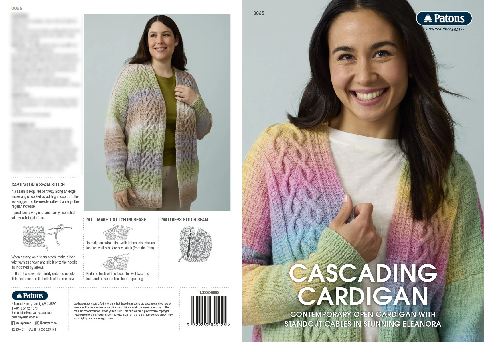 Cascading Cardigan - Patons 0065 - Image 5