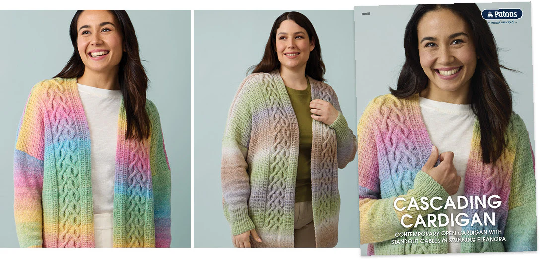 Cascading Cardigan - Patons 0065 - Image 6