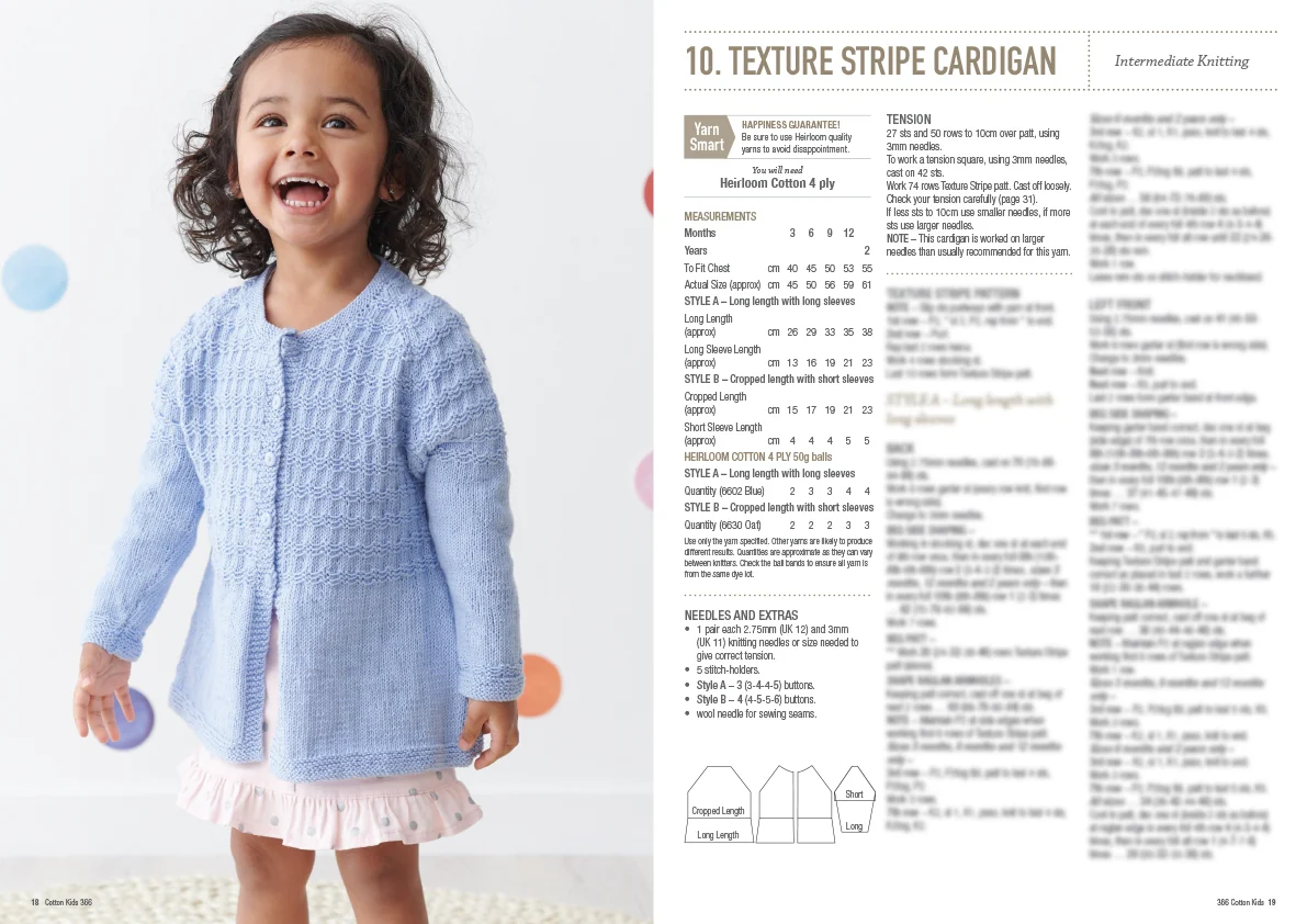 Cotton Kids - Patons Heirloom Book 366 - Image 10