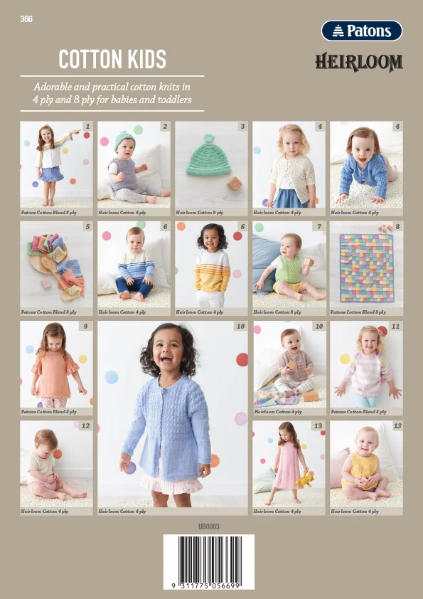 Cotton Kids - Patons Heirloom Book 366 - Image 16