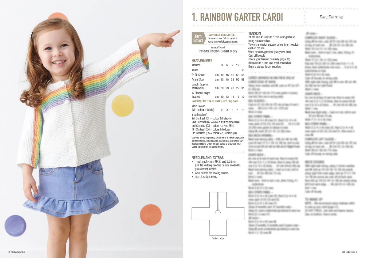 Cotton Kids - Patons Heirloom Book 366 - Image 2
