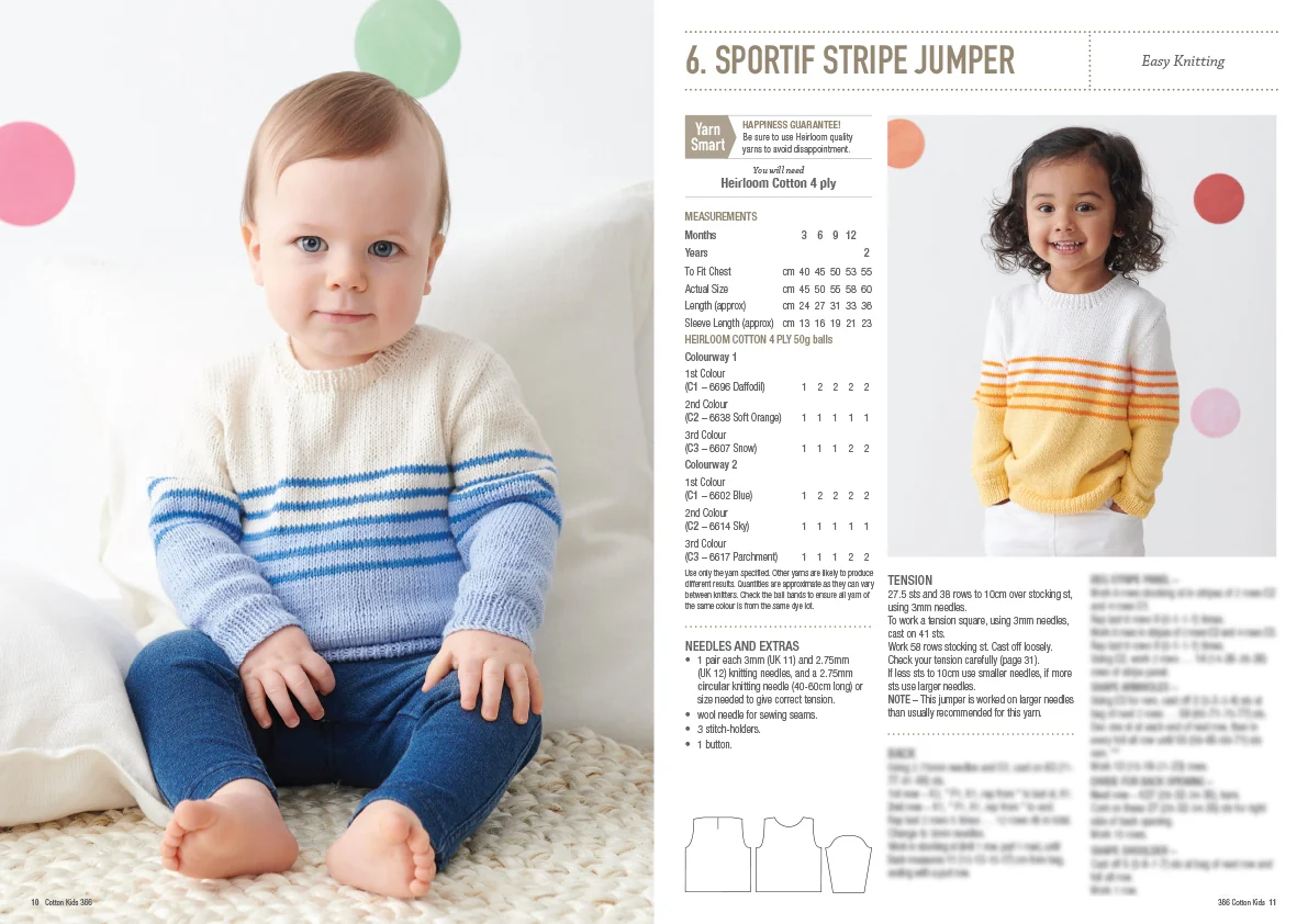 Cotton Kids - Patons Heirloom Book 366 - Image 6