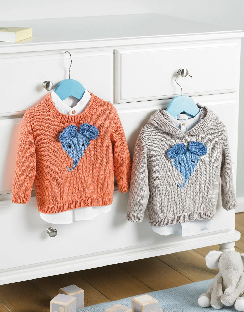 Elephant Cardigan in Snuggly DK - Sirdar 5219