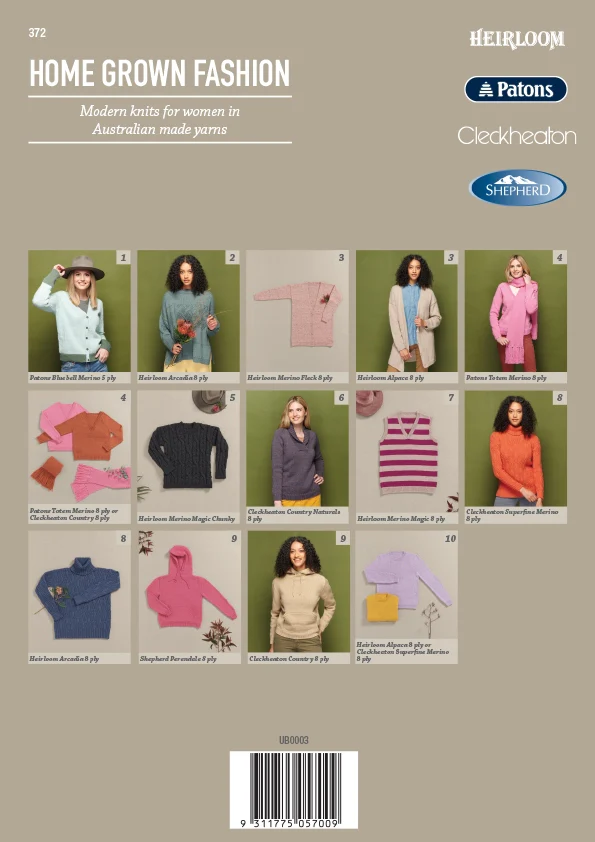 Home Grown Fashion - Patons Cleckheaton Heirloom Book 372 - Image 15