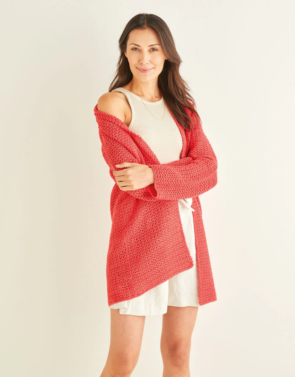 Longline Picot Crochet Cardigan - Sirdar 10249 - Image 5