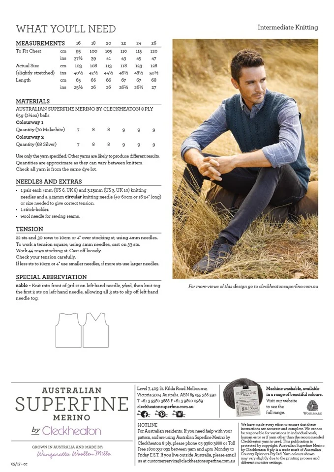 Men's Vest - Superfine Merino 463 - Image 2