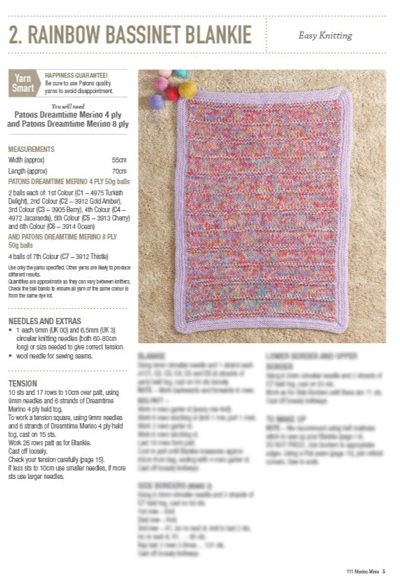 Merino Minis - Patons Heirloom Book 111 - Image 3