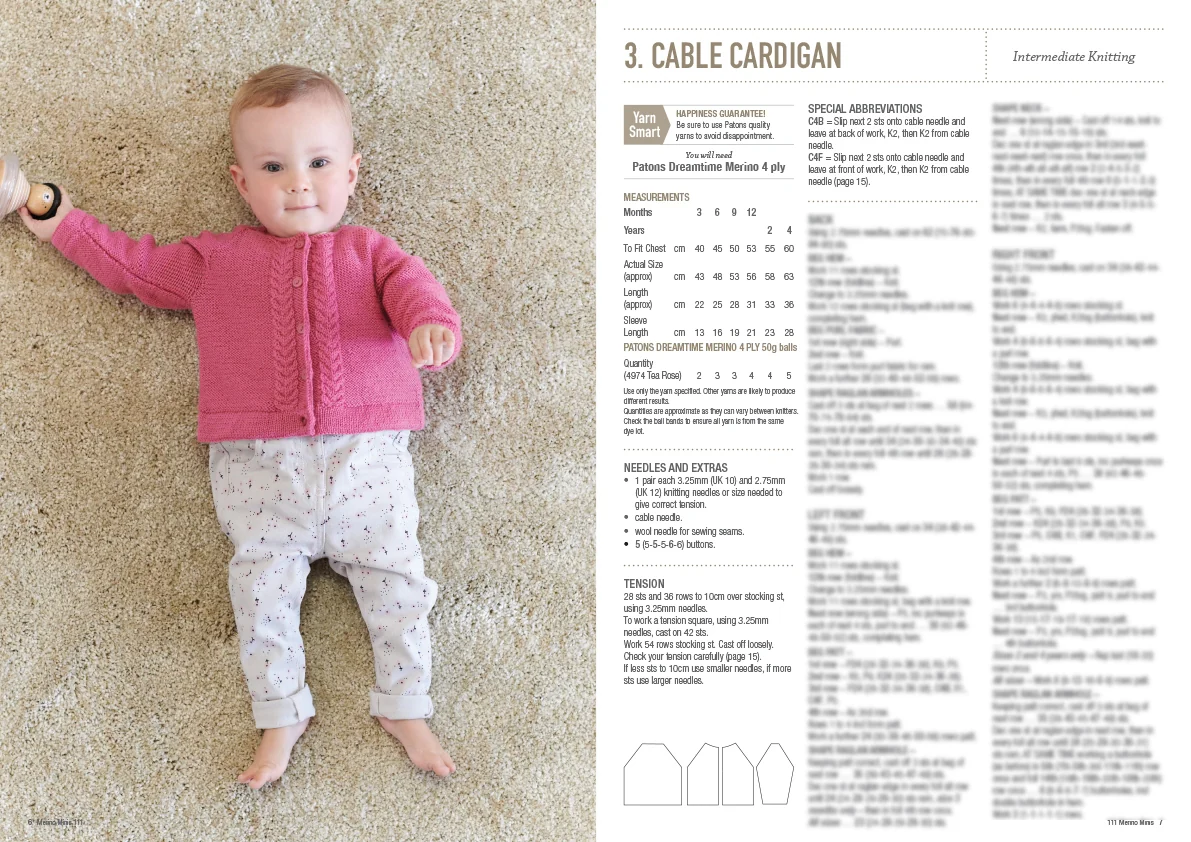 Merino Minis - Patons Heirloom Book 111 - Image 4
