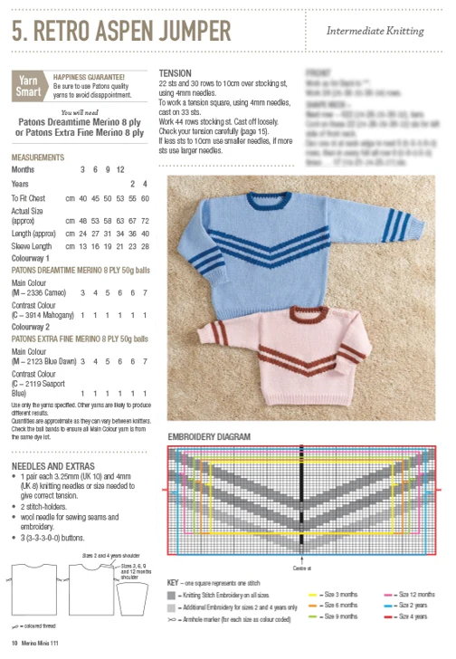 Merino Minis - Patons Heirloom Book 111 - Image 6
