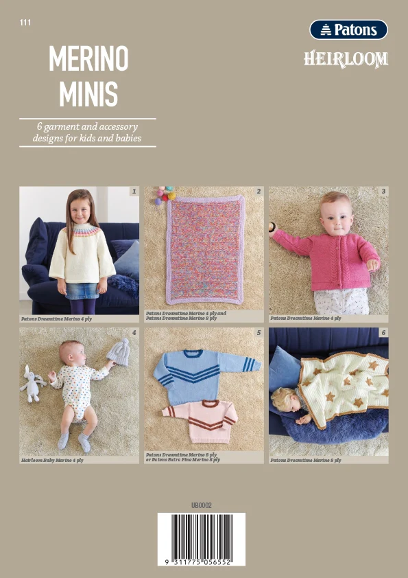 Merino Minis - Patons Heirloom Book 111 - Image 8