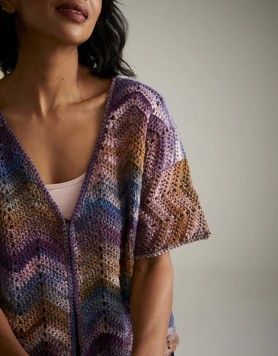 Moonlit Bloom Cardigan in Jewelspun - Sirdar 10725 - Image 4