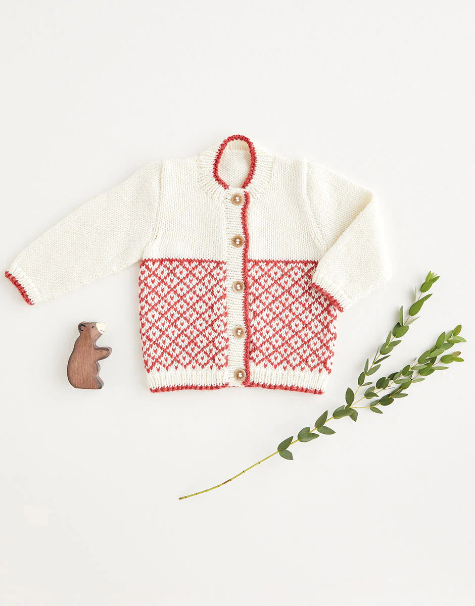 Nordic Fair Isle Cardigan in Snuggly DK - Sirdar 5388