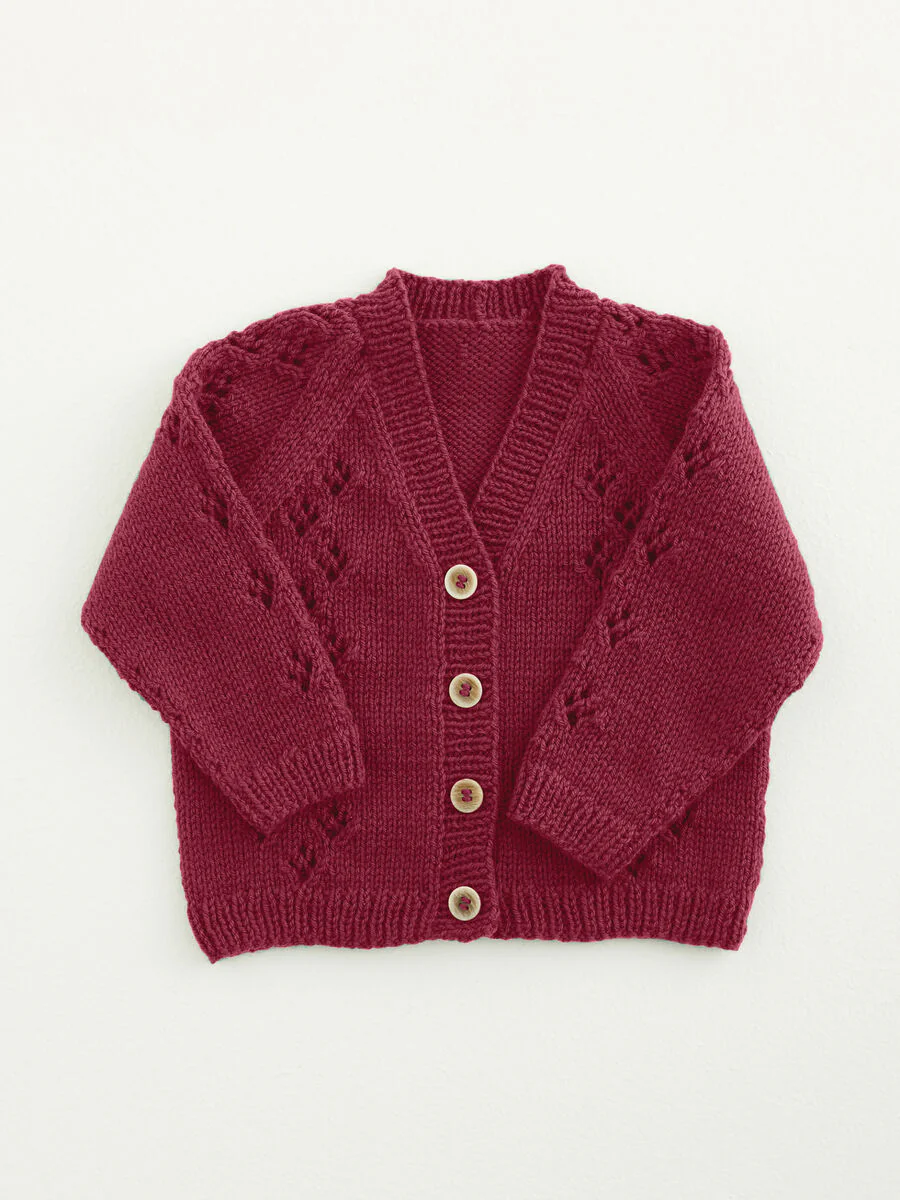 Paw Print Cardigan & Dungarees in Snuggly DK - Sirdar 5433 - Image 4