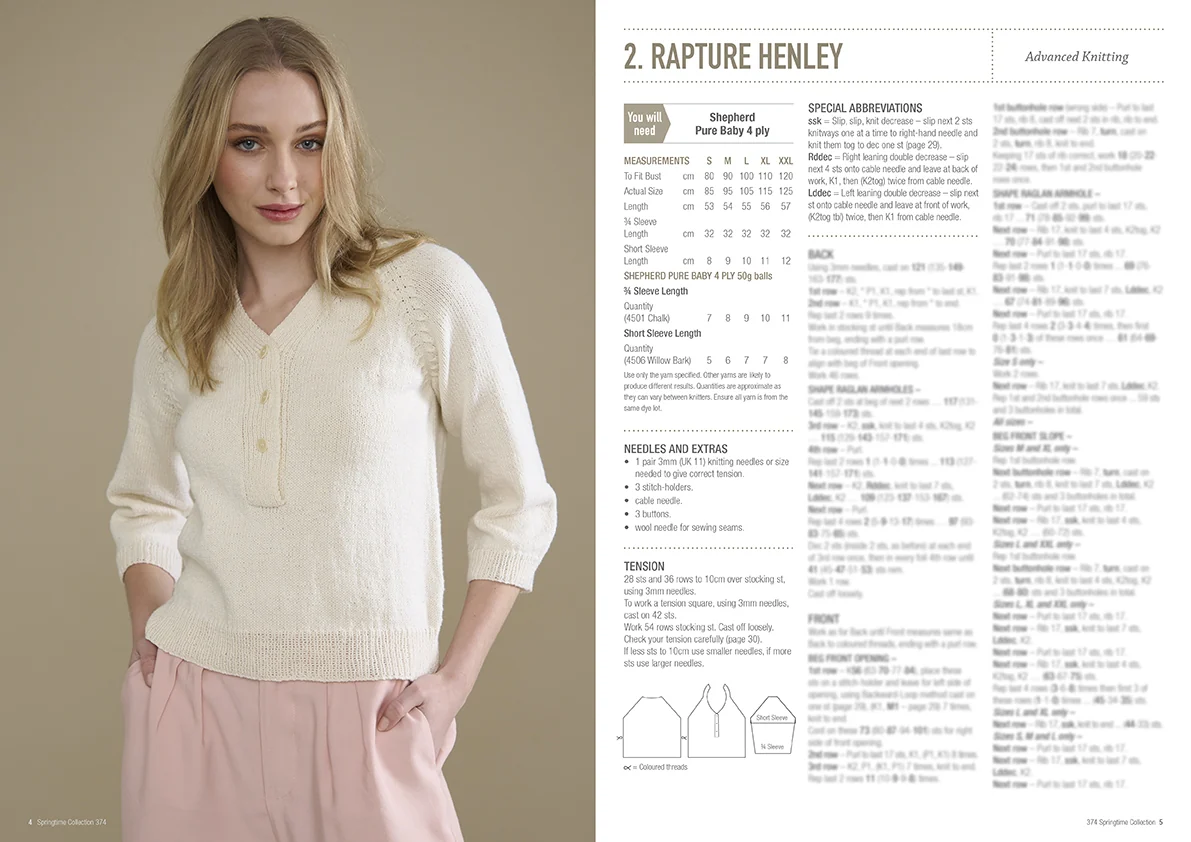 Springtime Collection - Patons Shepherd Cleckheaton Heirloom Panda 374 - Image 2