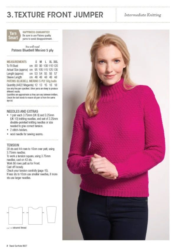 Stand-out Knits - Patons Pattern 8027 - Image 4