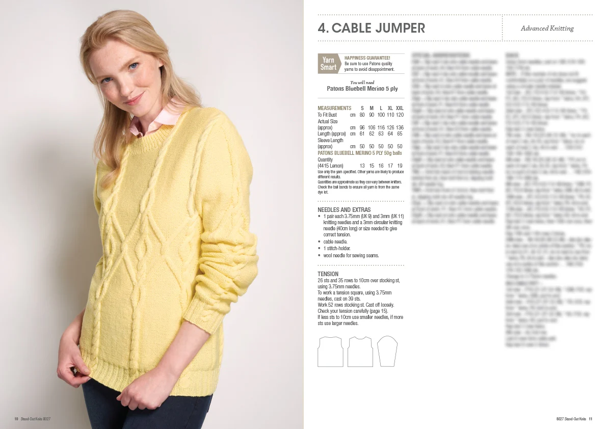 Stand-out Knits - Patons Pattern 8027 - Image 5