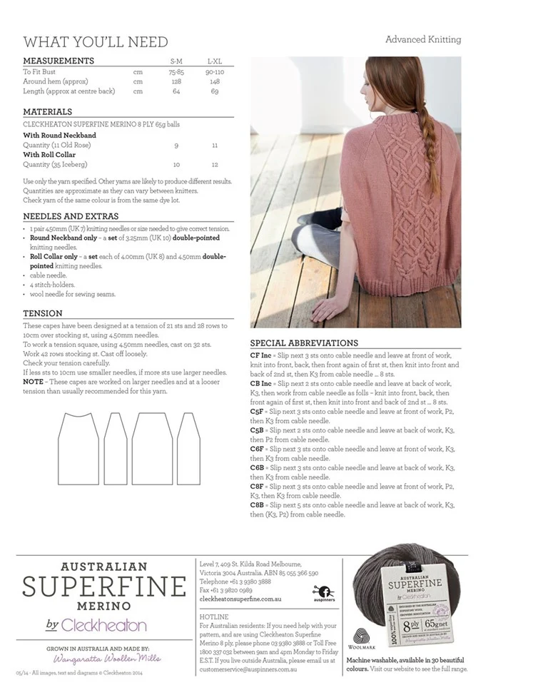 Sweater Cape - Superfine Merino 402 - Image 2
