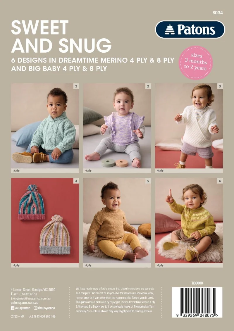 Sweet and Snug - Patons 8034 - Image 10