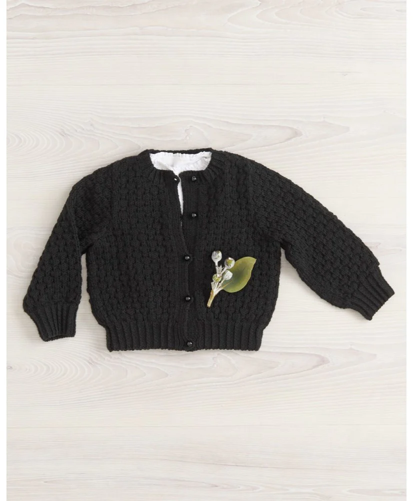 Tiny Bow Cardi & Vest - Superfine Merino 455 - Image 2